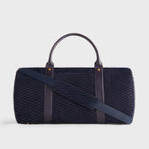 Kith Monogram Suede Traveler K55 Bag - Ink