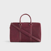 Kith Monogram Suede Traveler K40 Bag - Magma