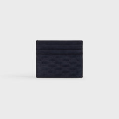 Kith Monogram Suede Card Holder - Ink