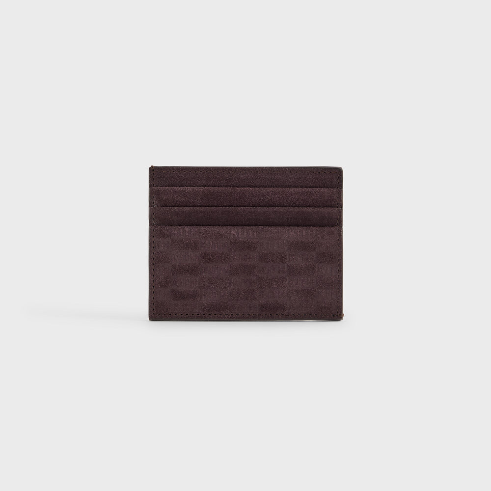 Kith Monogram Suede Card Holder - Incognito