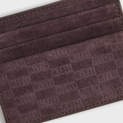 Kith Monogram Suede Card Holder - Incognito