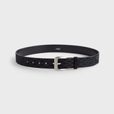 Kith Monogram Suede Leather Belt - Black