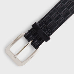 Kith Monogram Suede Leather Belt - Black