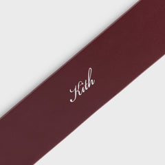 Kith Monogram Suede Leather Belt - Magma