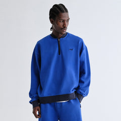 Kith Quarter Zip Terry Nelson Crewneck - Cyclone