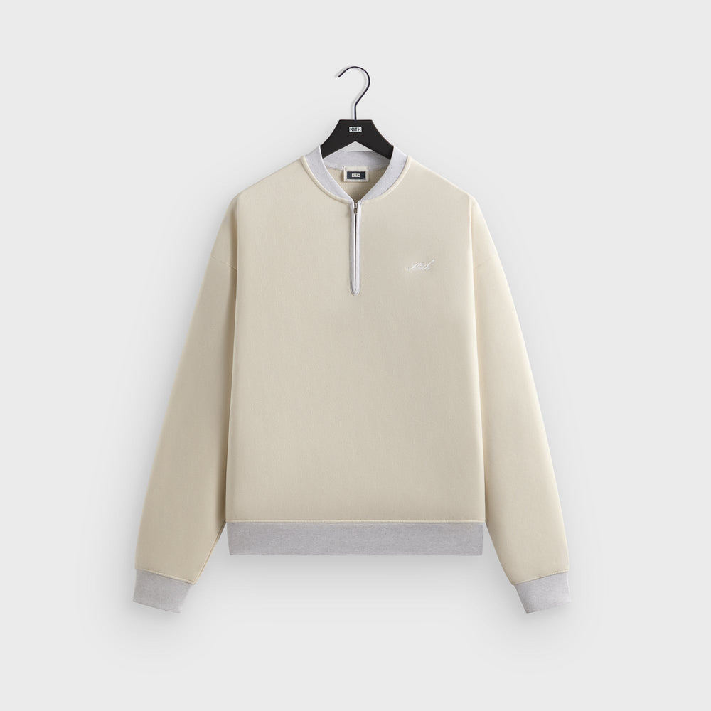 Kith Quarter Zip Terry Nelson Crewneck - Sandrift