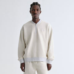 Kith Quarter Zip Terry Nelson Crewneck - Sandrift