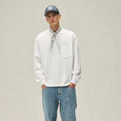 Kith Long Sleeve Leonard Pocket Tee - White