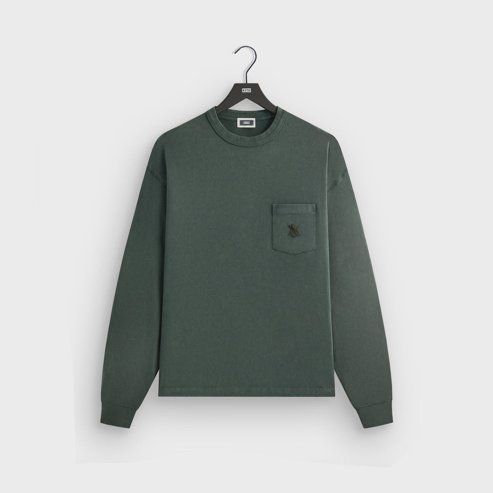 Kith Sueded Jersey Long Sleeve Leonard Pocket Tee - Machine