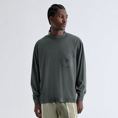 Kith Sueded Jersey Long Sleeve Leonard Pocket Tee - Machine