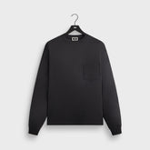 Kith Long Sleeve Leonard Pocket Tee - Carbon
