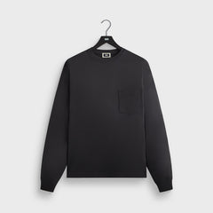 Kith Long Sleeve Leonard Pocket Tee - Carbon