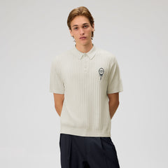 Kith Ivy Knit Tilden Polo - Sandrift