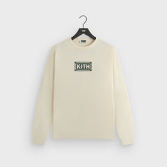 Kith Ivy Classic Logo Long Sleeve Tee - Sandrift