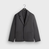 &Kin Tropical Wool Reversible Brant Blazer - Carbon