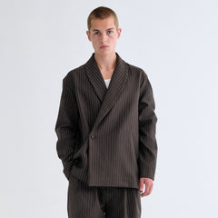 Kith Double Weave Long Sleeve Thompson Crossover Shirt - Kindling