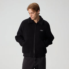 Kith for the New York Yankees Melton Wool Raglan Varsity Jacket - Blac