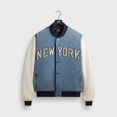 Kith for the New York Knicks Denim Marvin Bomber - Medium Indigo