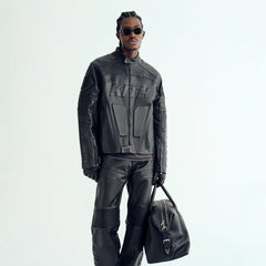 Kith Leather Wayne Moto Jacket - Black