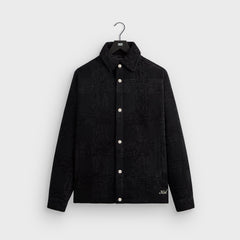 Kith Chenille Plaid Brixton Puffed Shirt Jacket - Black
