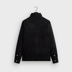 Kith Chenille Plaid Brixton Puffed Shirt Jacket - Black