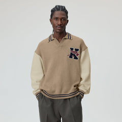 Kith Nelson Rugby Sweater - Canvas Heather