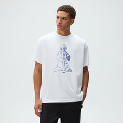 Capcom Kith Mega Man Sketch Vintage Tee - White