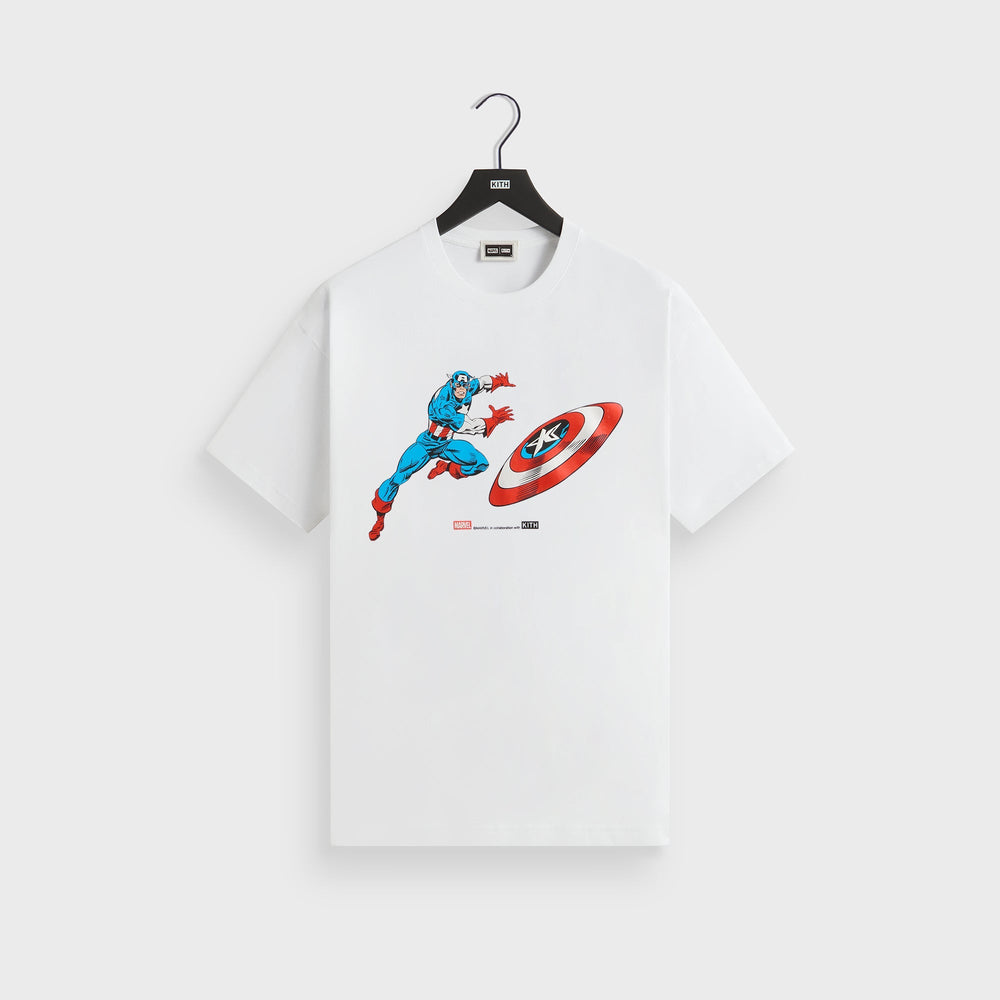 Marvel Kith Captain America Vintage Tee - White
