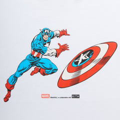 Marvel Kith Captain America Vintage Tee - White