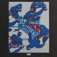 Kith for the New York Rangers On Ice Vintage Tee - Black