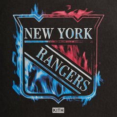 Kith for the New York Rangers Fire Vintage Jones Tee - Black