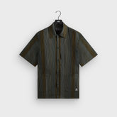 Kith Seersucker Boxy Collared Overshirt - Stadium
