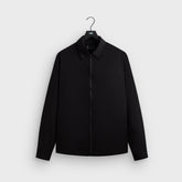 Kith Tropical Wool Marquis Zip Up Shirt - Black
