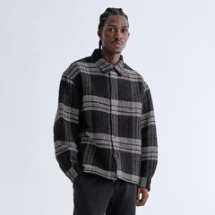 Kith Textured Plaid Isaiah Buttondown - Black