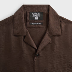 Giorgio Armani & Kith Monogram Short Sleeve Thompson Camp Collar Shirt