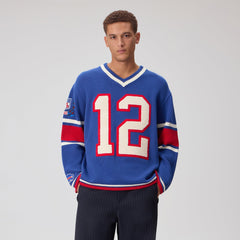 Kith for the NFL Buffalo Bills V-Neck Beau Knit Sweater - Current