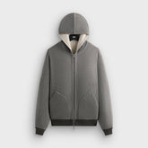 &Kin Reversible Double Face Williams V Hoodie - Dark Heather Grey