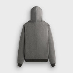 &Kin Reversible Double Face Williams V Hoodie - Dark Heather Grey