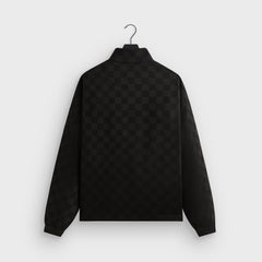 Kith Double Weave Davis Quarter Zip Pullover - Black