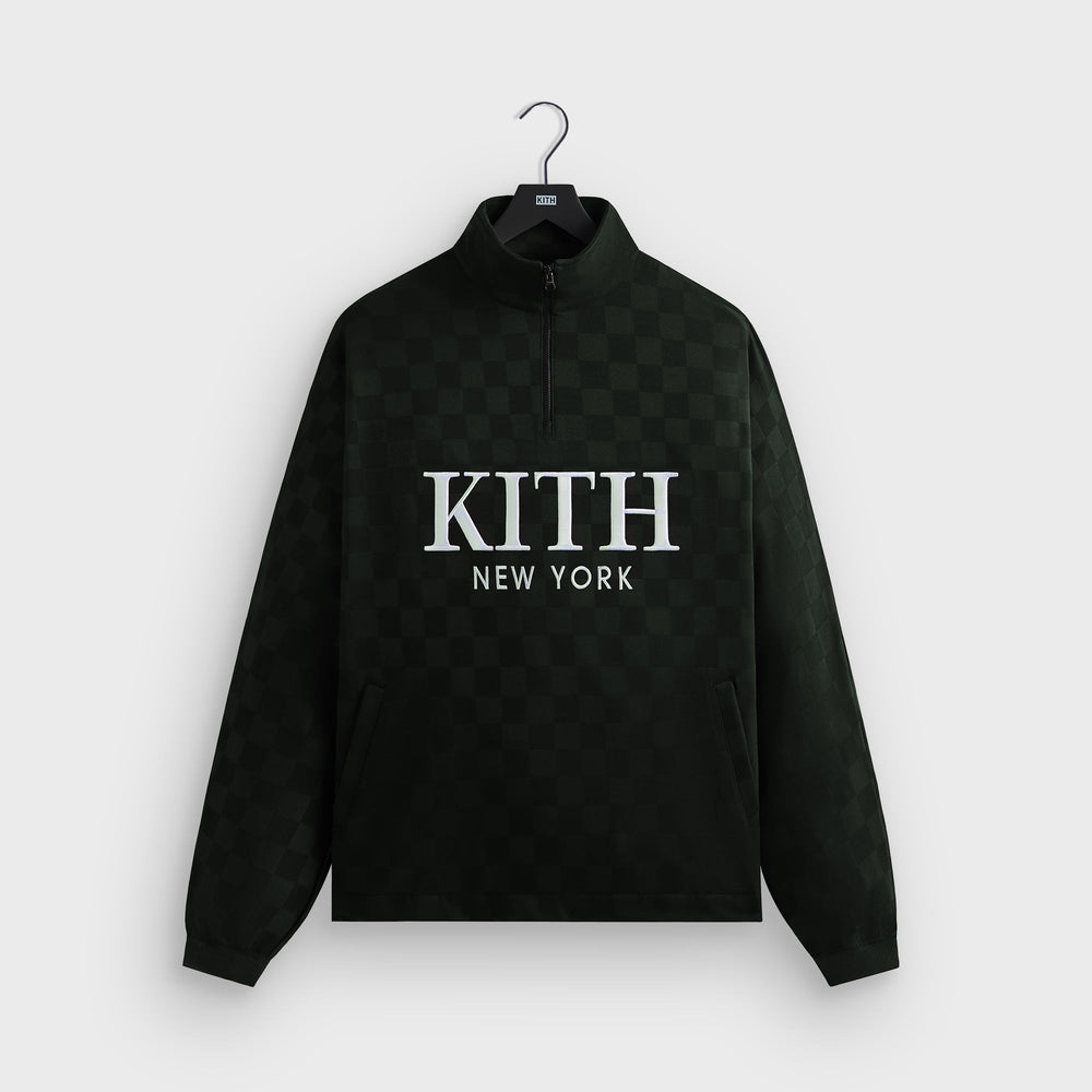 Kith Double Weave Davis Quarter Zip Pullover - Stadium