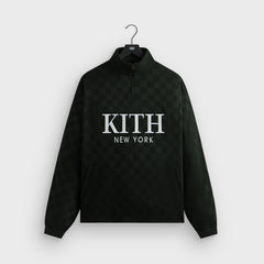 Kith Double Weave Davis Quarter Zip Pullover - Stadium