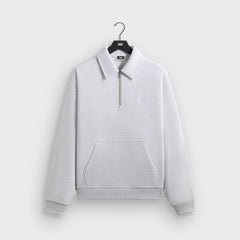 Kith Quarter Zip Popover Sweatshirt - Light Heather Grey