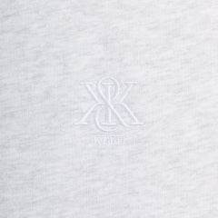 Kith Quarter Zip Popover Sweatshirt - Light Heather Grey