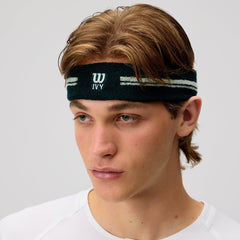 Kith Ivy for Wilson Terry Stripe Headband - Ivy Green