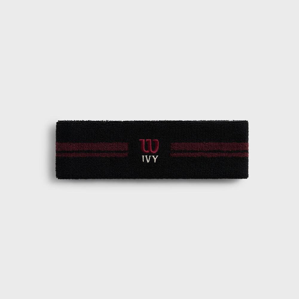Kith Ivy for Wilson Terry Stripe Headband - Black