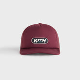 Kith Poly Foam Nolan Trucker Hat with Rubber Patch - Magma