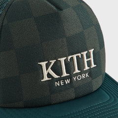 Kith Checkerboard Double Weave Nolan Trucker Hat - Stadium