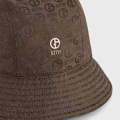 Giorgio Armani & Kith Jacquard Silk Camper Bucket Hat - Kindling