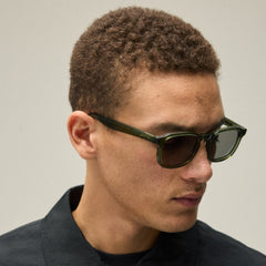 Kith Napeague Sunglasses - Green Crystal / Grey