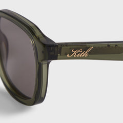 Kith Napeague Sunglasses - Green Crystal / Grey